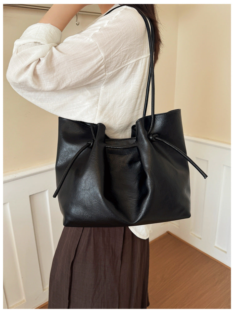 Lässige Zugband-Shopper-Tasche
