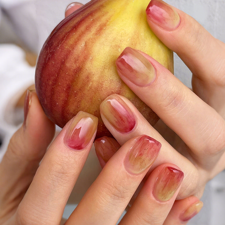 Künstlerisches Sculpted Press-On Nagelset Karnz