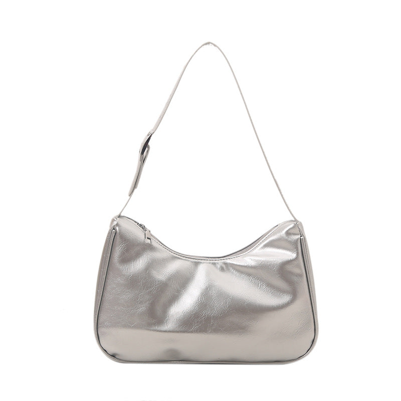 Vintage-inspirierte weiche Lackleder-Handtasche Karnz