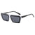 Damen modische Sonnenbrille mit markantem eckigen Rahmen und polarisierenden Gläsern Karnz