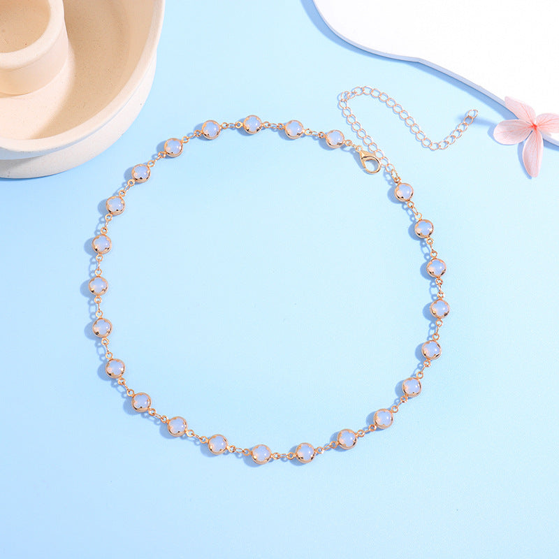 Floral Charm Choker Halskette Karnz 1788164322