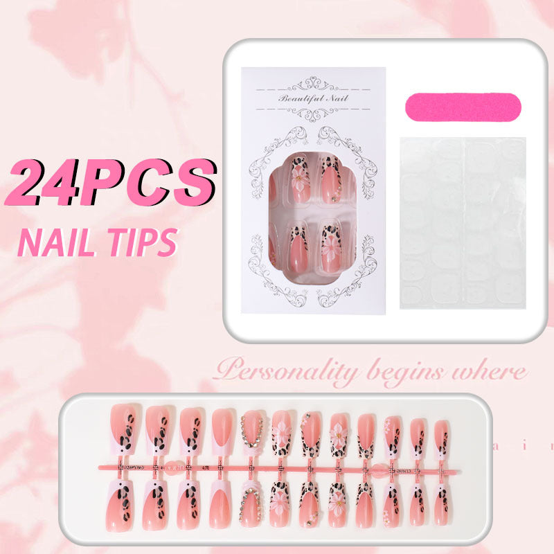 Künstlerisches Press-on-Nagelset Karnz