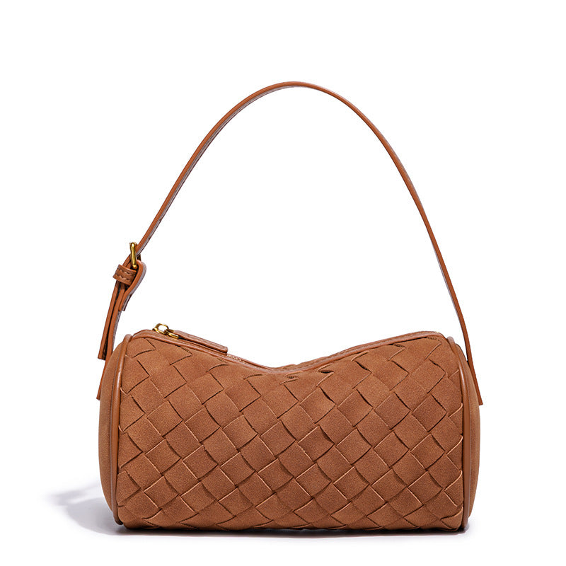 Geflochtene Wildleder-Handtasche Karnz