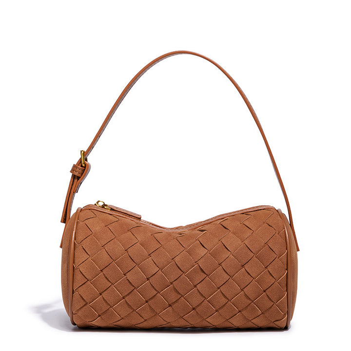 Geflochtene Wildleder-Handtasche Karnz