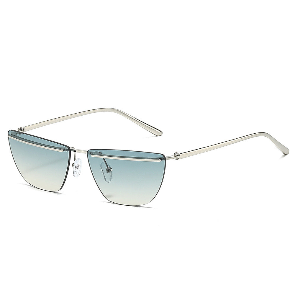 Moderne geometrische eckige Sonnenbrille Karnz