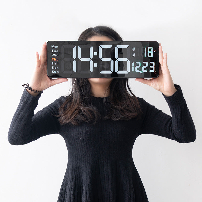 Digitaler Wandwecker mit Multifunktionalem Led-Display Karnz
