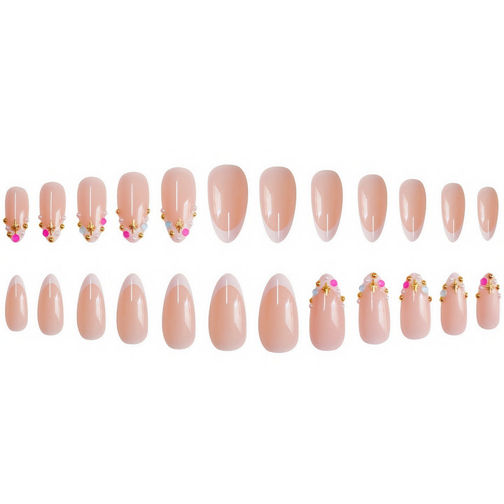 Dekoratives Press-On Nagelkunst Set Karnz