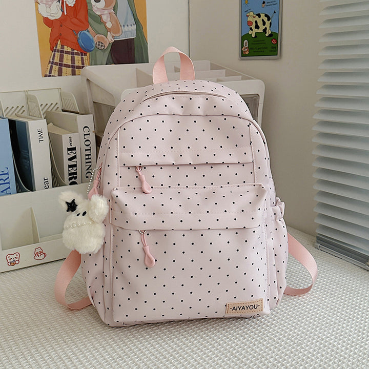 Fun gepunktetes Muster Rucksack