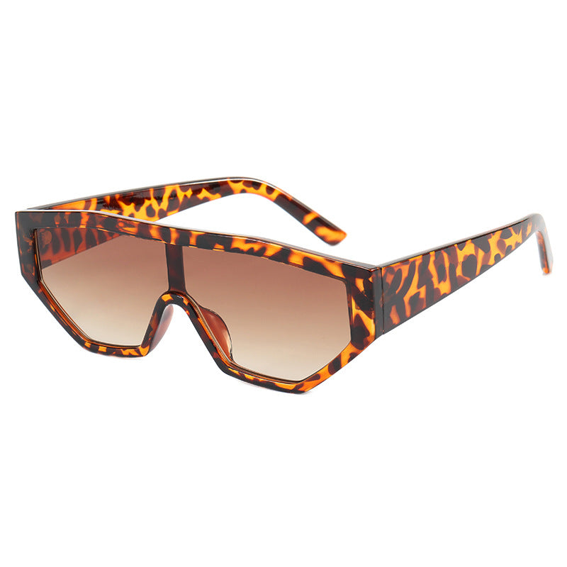 Damen modische Sonnenbrille im Tierfell-Look Karnz