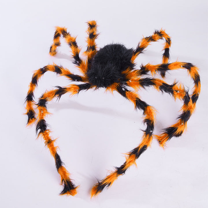 Halloween Haarreif mit Plüschspinne
