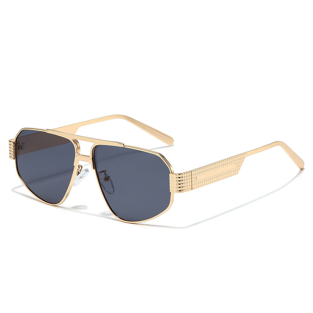 Modische geometrische Pilotenbrille Karnz