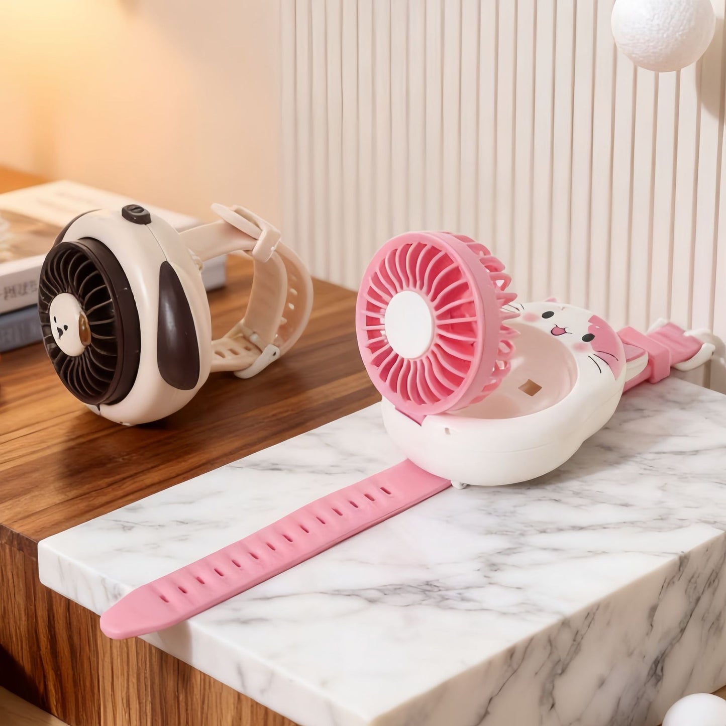 Damen Handventilator im verspielten Hundedesign Karnz