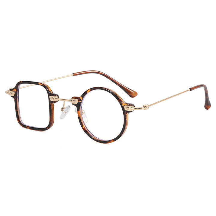 Damen elegante runde Hybridbrille mit quadratischem Design Karnz