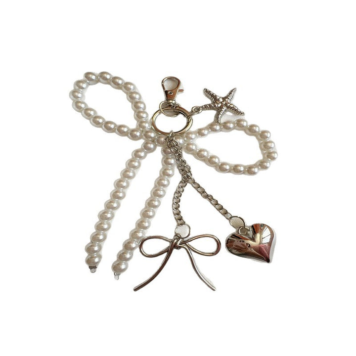Elegante Perlen Charm Schlüsselanhänger Karnz