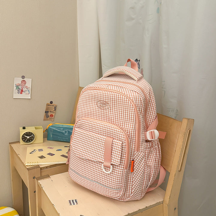 Stylische Schachbrettmuster-Rucksack Karnz 1791205963