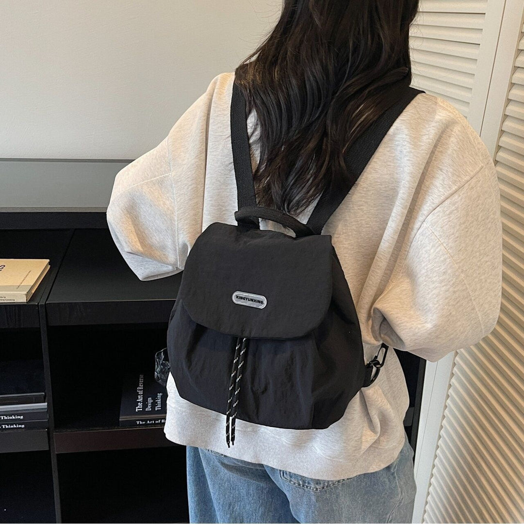 Damen Kompakter Vielseitiger Kordelzug Rucksack Karnz