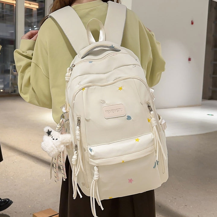 Stylischer Bestickter täglicher Rucksack Karnz