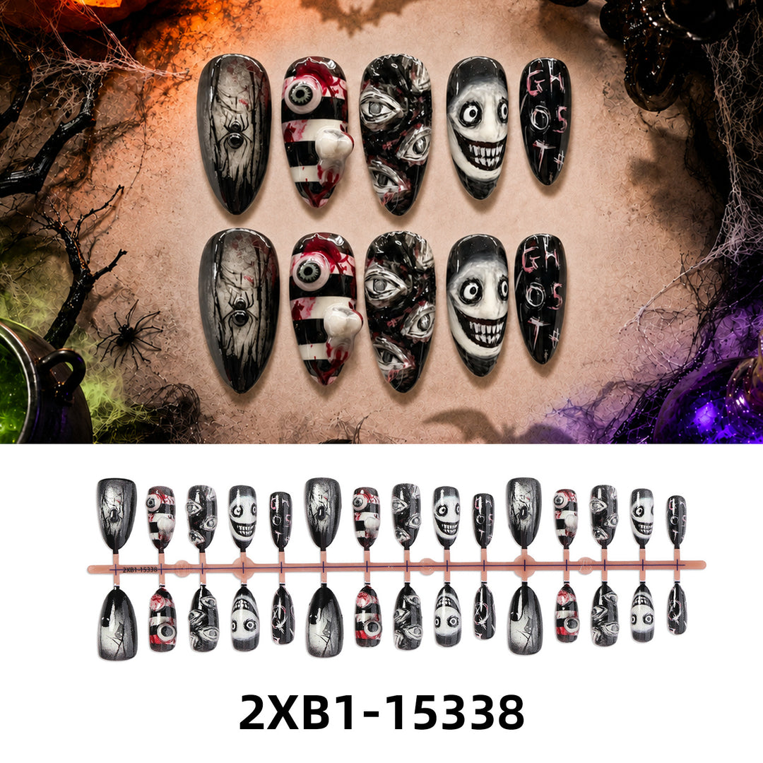 Kunstnagelset mit kreativen Halloween-Motiven Karnz