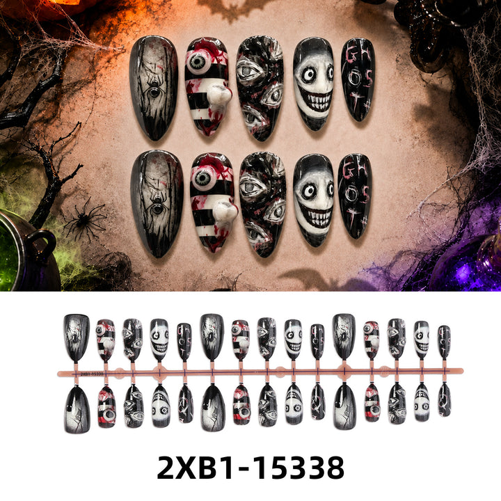 Kunstnagelset mit kreativen Halloween-Motiven Karnz