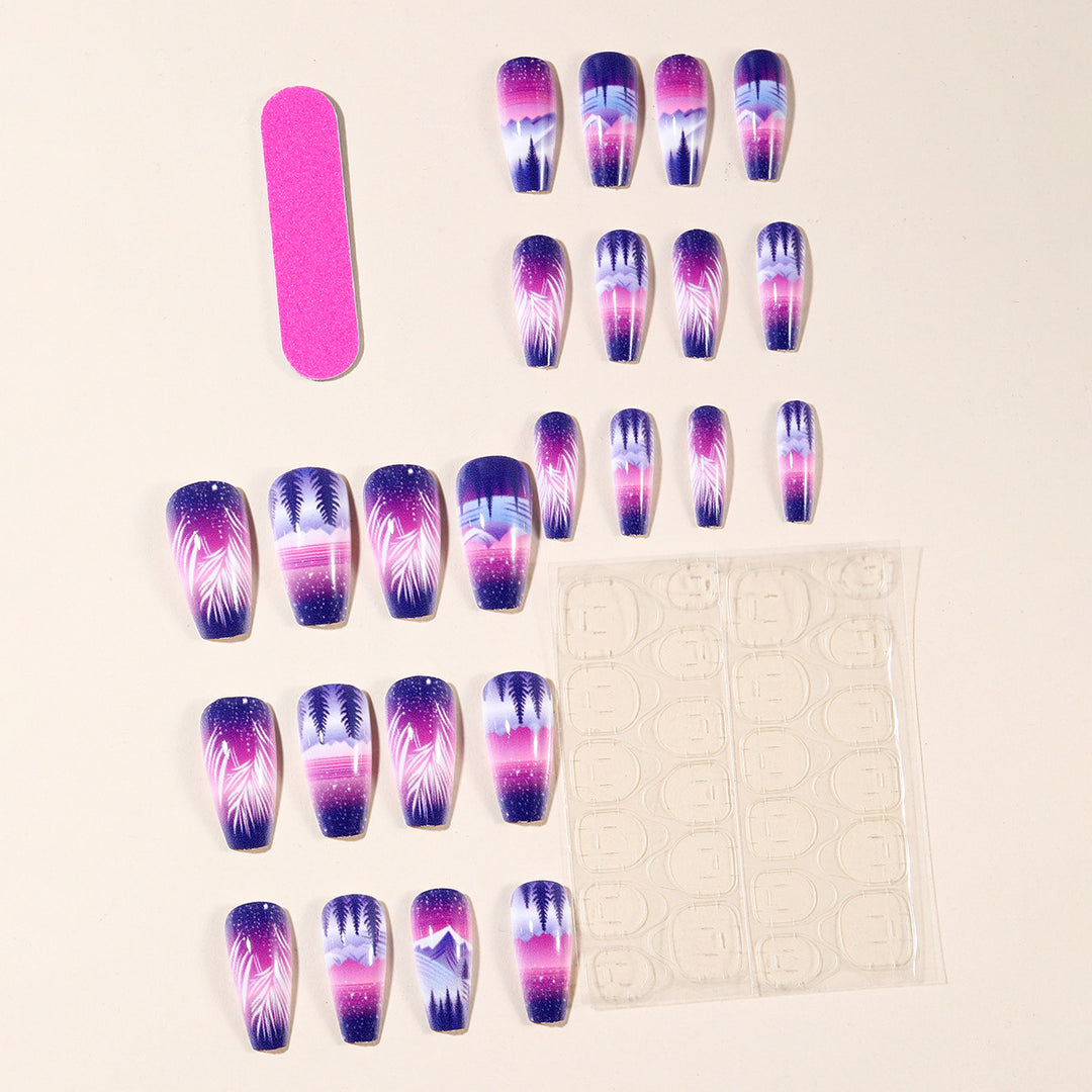Künstlerisches Farbverlauf-Nail-Art-Design Karnz