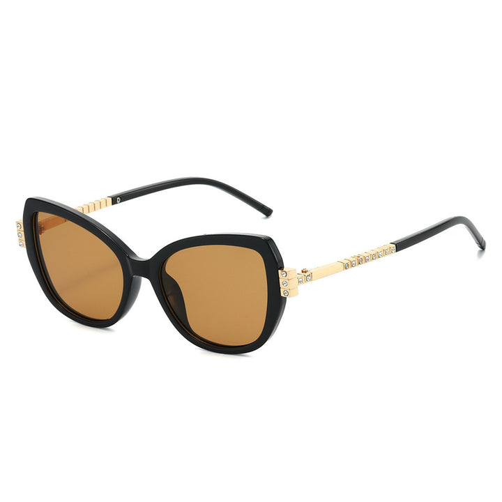 Oversized Luxus Katzenaugen Sonnenbrille Karnz