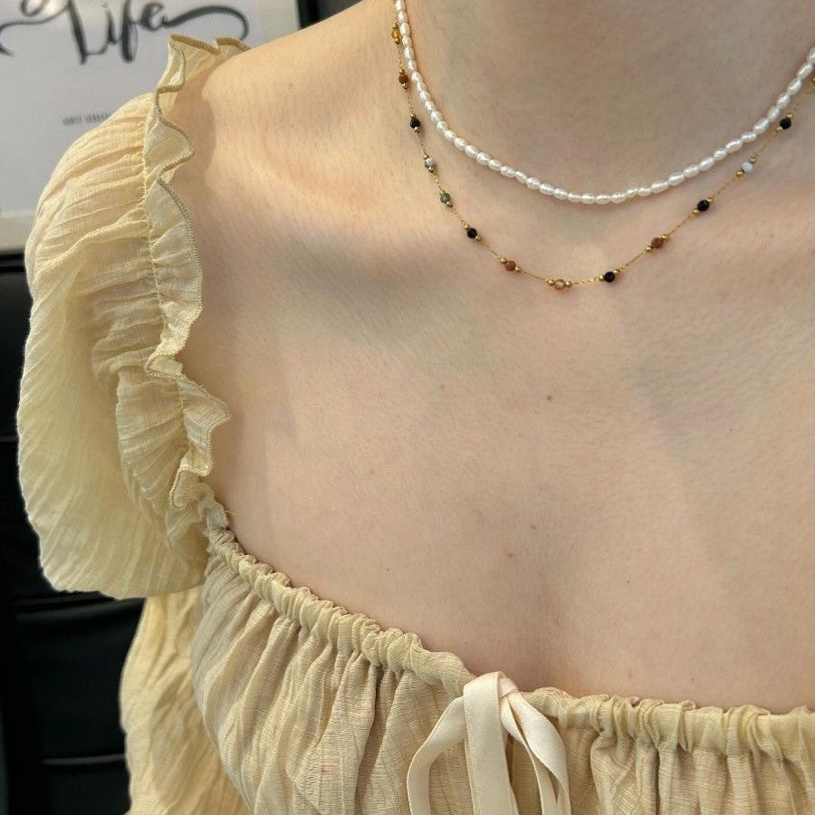 Elegante Perlenkette Karnz