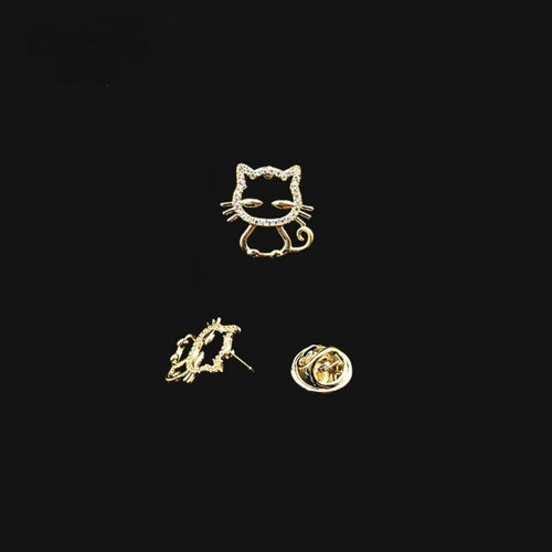 Glitzernde Katzenbrosche Karnz