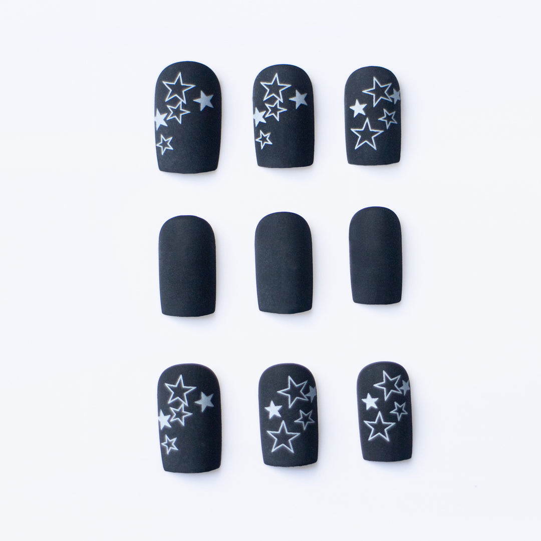 Künstlerisches Sternmuster Nagelkunst Set