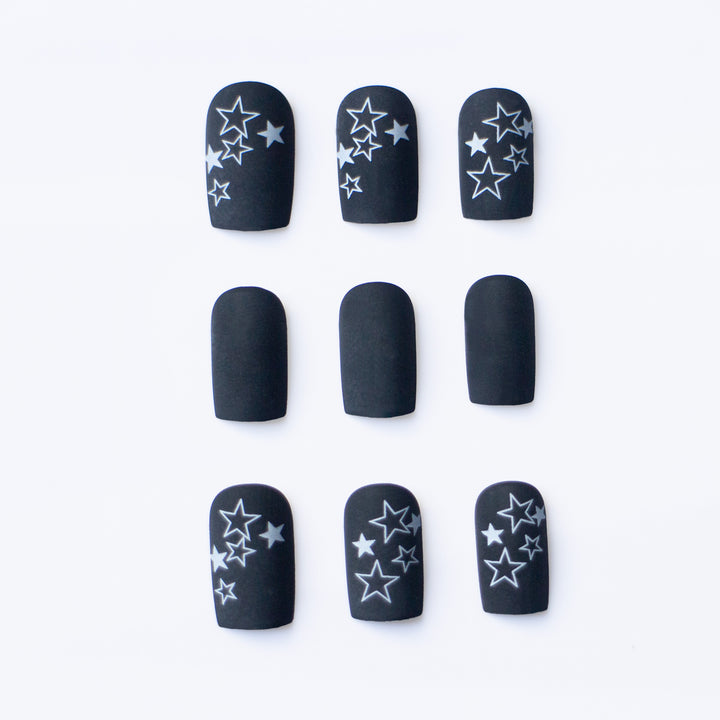 Künstlerisches Sternmuster Nagelkunst Set
