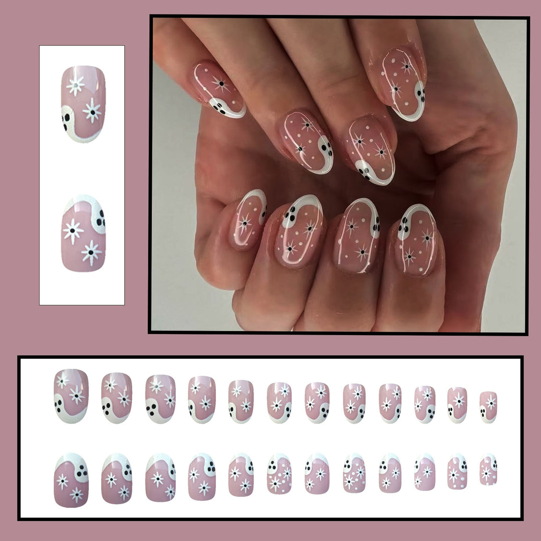 Künstlerisches Press-On Nagelset