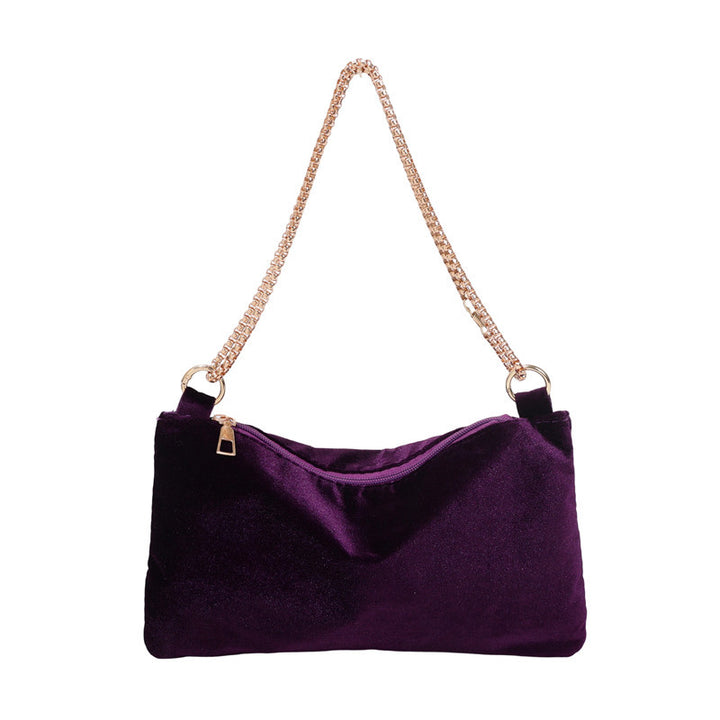 WoElegant Samt Clutch Tasche Karnz