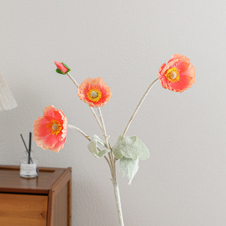 Dekorativer Kunst-Mohnblumenstrauß Karnz