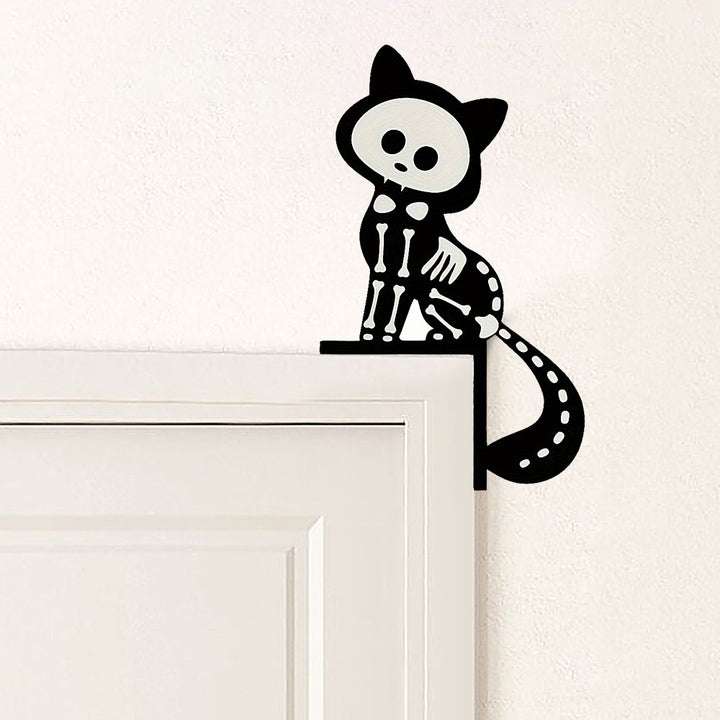 Filigranes Halloween-Regalhänger-Set mit Motiv-Silhouetten für Wand- und Regalvorsprünge