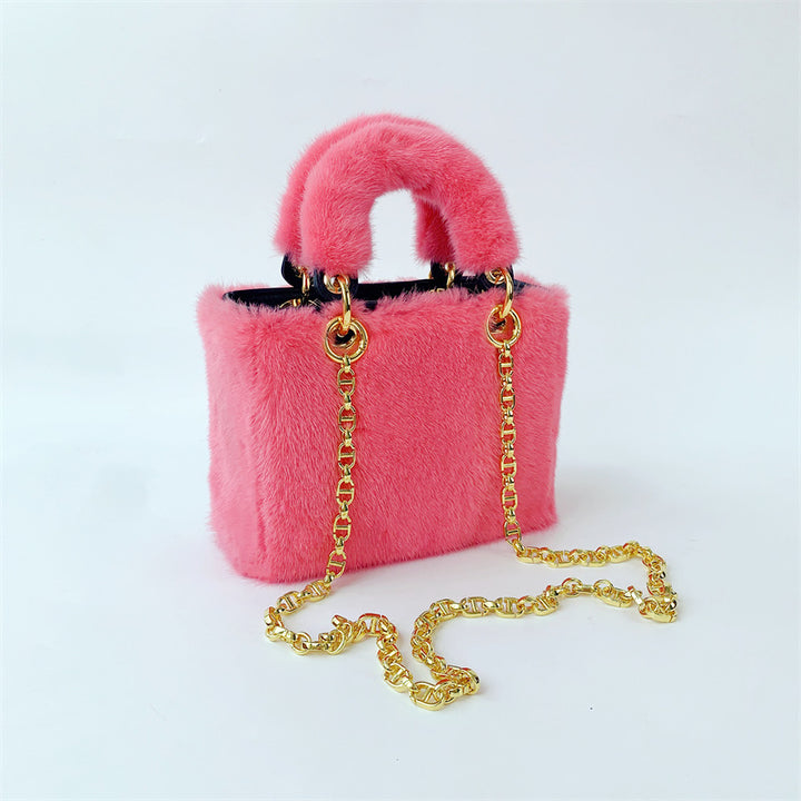 Faux Fur Handtaschen Clutch
