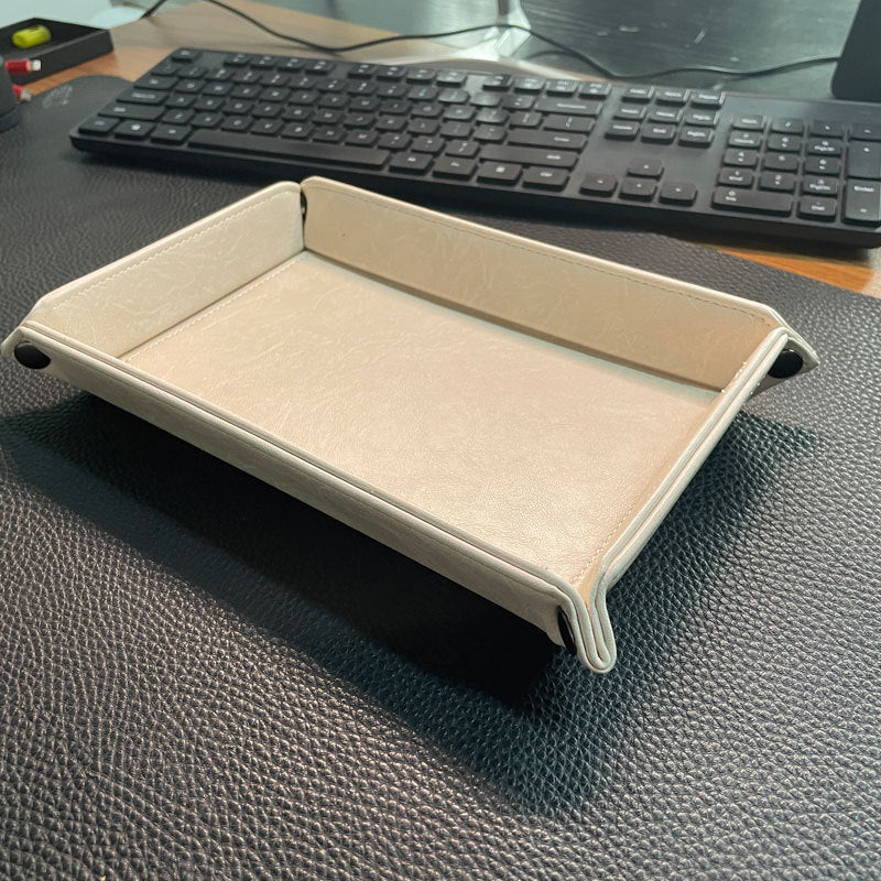Stylische Leder Organizer Tray Karnz