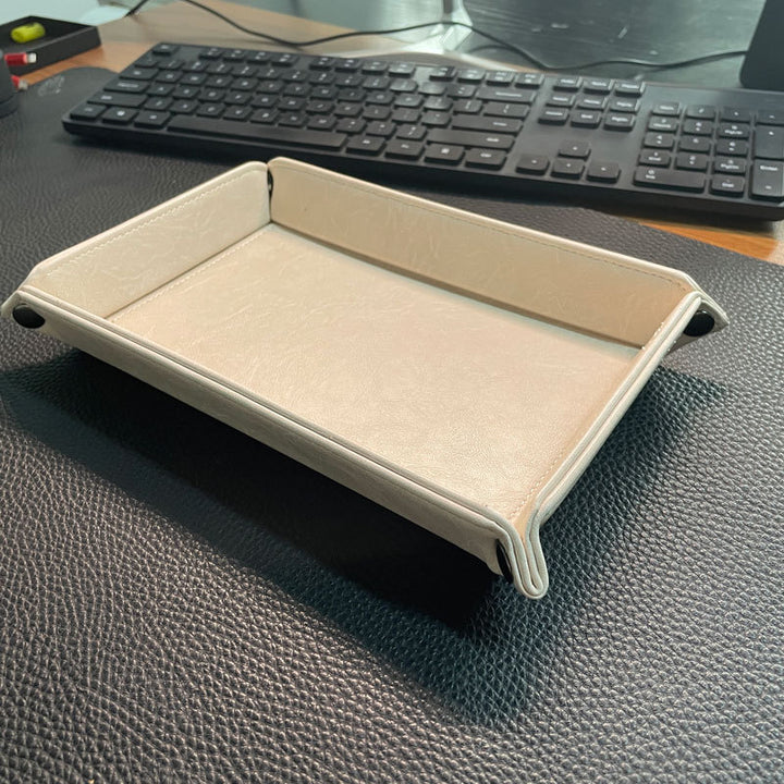 Stylische Leder Organizer Tray Karnz