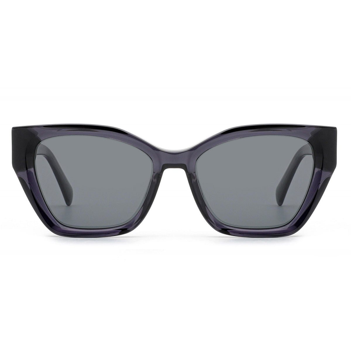 Damen stylische Sonnenbrille mit markantem Kunststoffrahmen Karnz