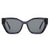 Damen stylische Sonnenbrille mit markantem Kunststoffrahmen Karnz