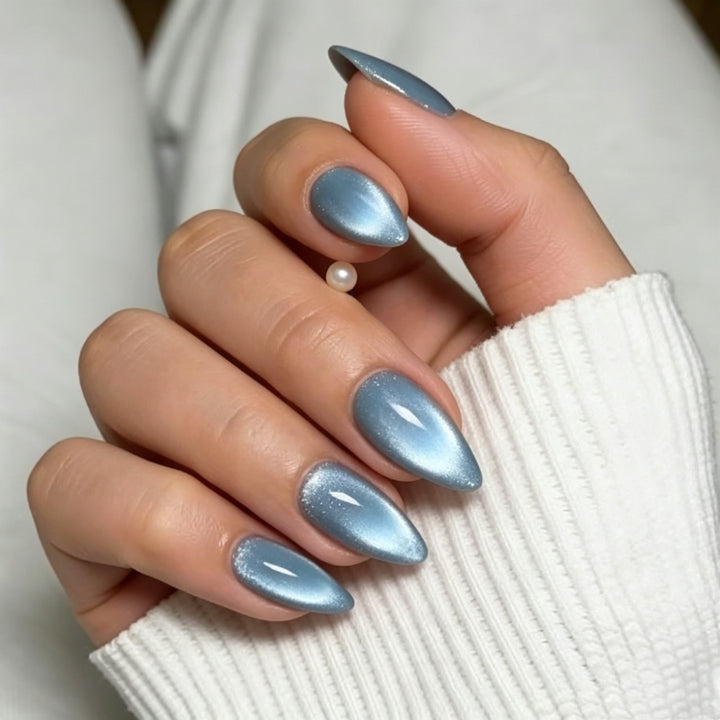 Stiletto Press-On Nail Set mit glänzendem Farbverlauf-Finish Karnz