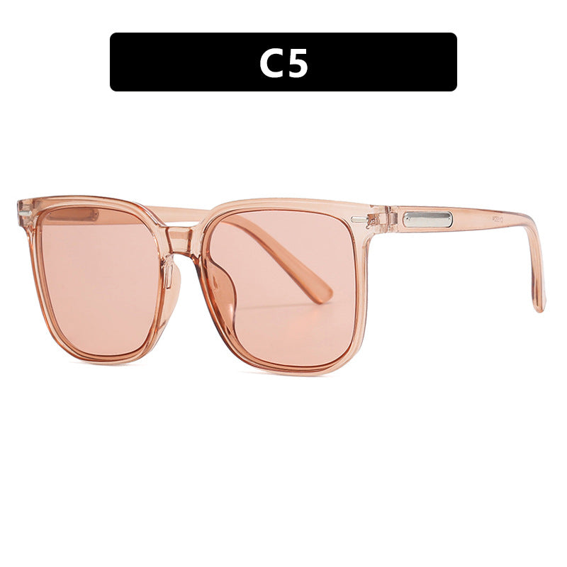 Damen quadratische Sonnenbrille mit robustem Rahmen und polarisierten Gläsern Karnz
