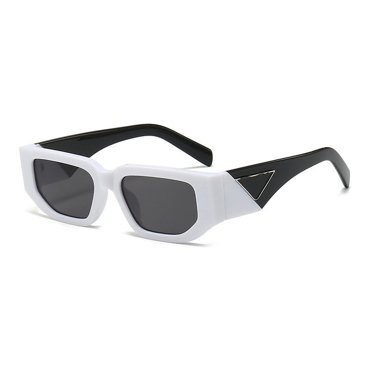 Damen Modische Rechteckige Sonnenbrille mit eleganten Akzenten Karnz