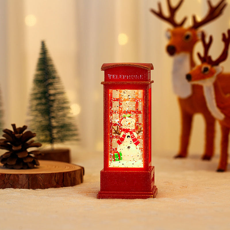 Dekorative Leuchtende Weihnachts-Telefonbox Schüssel