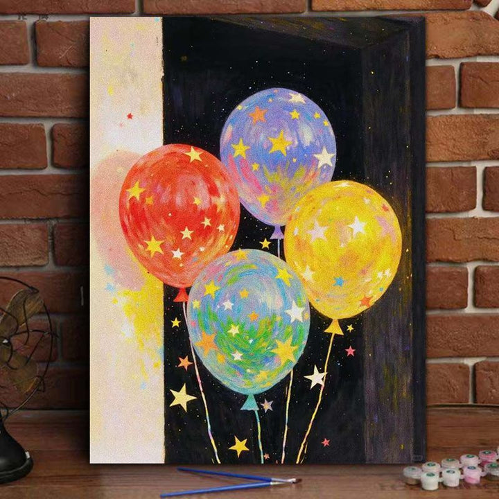 Buntes Ballon-Themen-Leinwandkunst-Druck Karnz