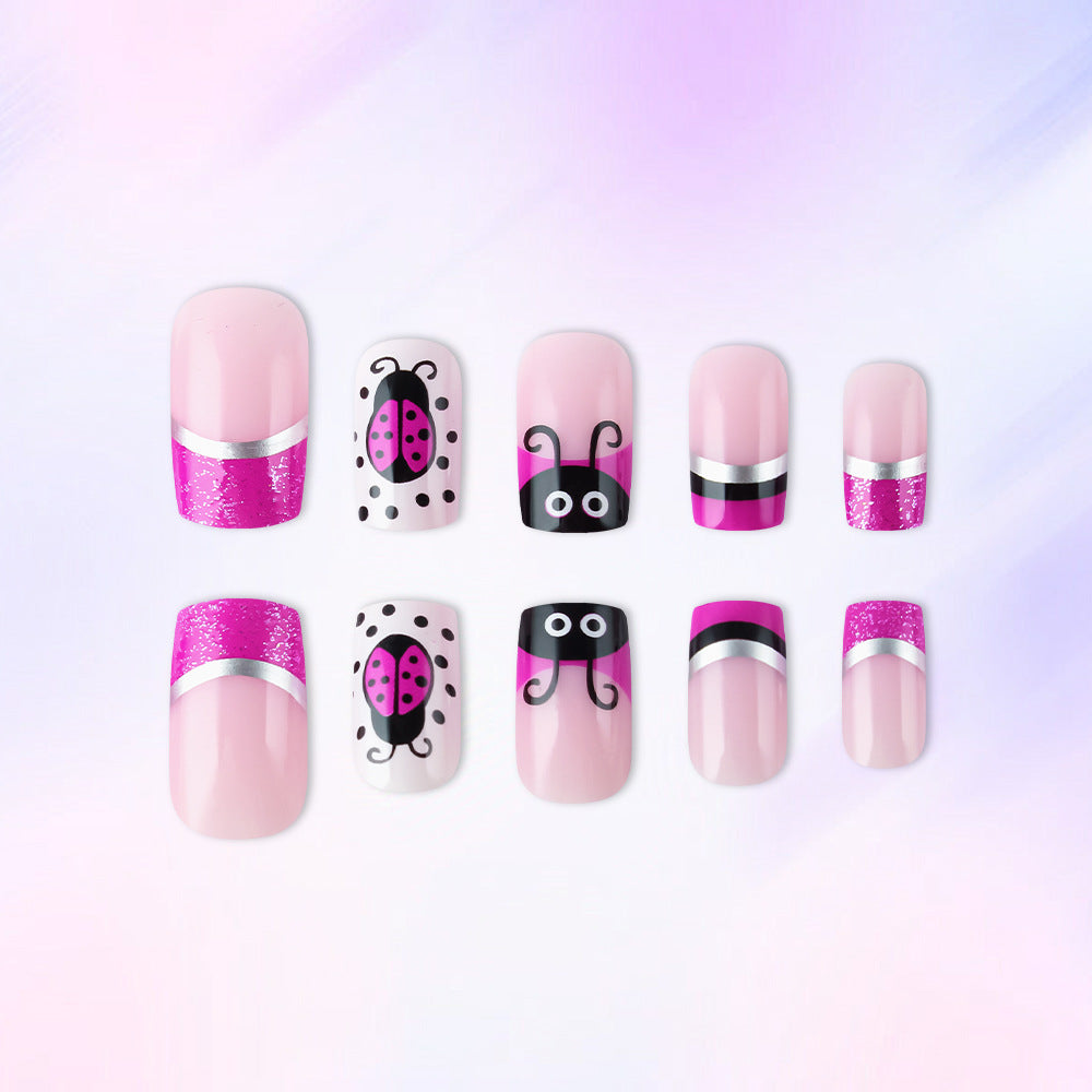 Künstlerisches Marienkäfer Nagelkunst Set Karnz