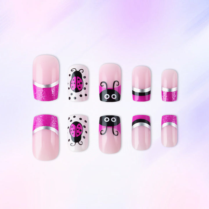 Künstlerisches Marienkäfer Nagelkunst Set Karnz