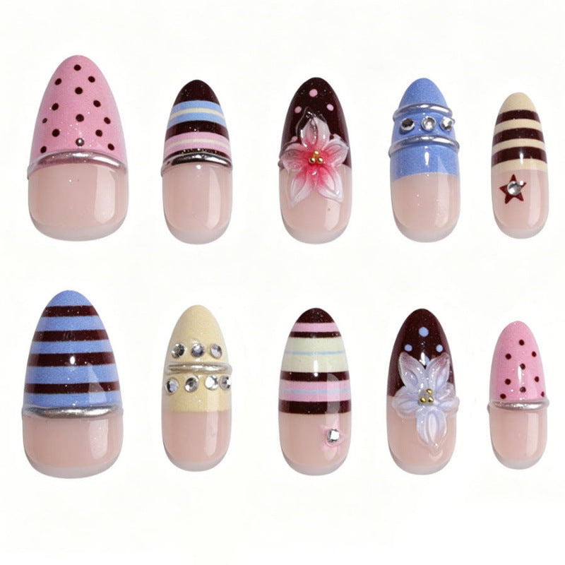 Künstlerisches 3D Skulptiertes Nagelset