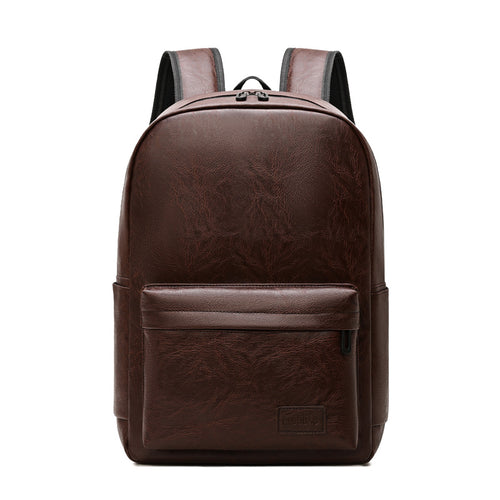 Stylischer Leder-Laptop-Rucksack