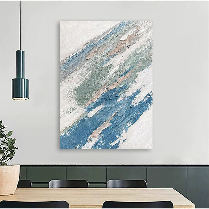 Texturiertes abstraktes Acryl-Leinwandkunst