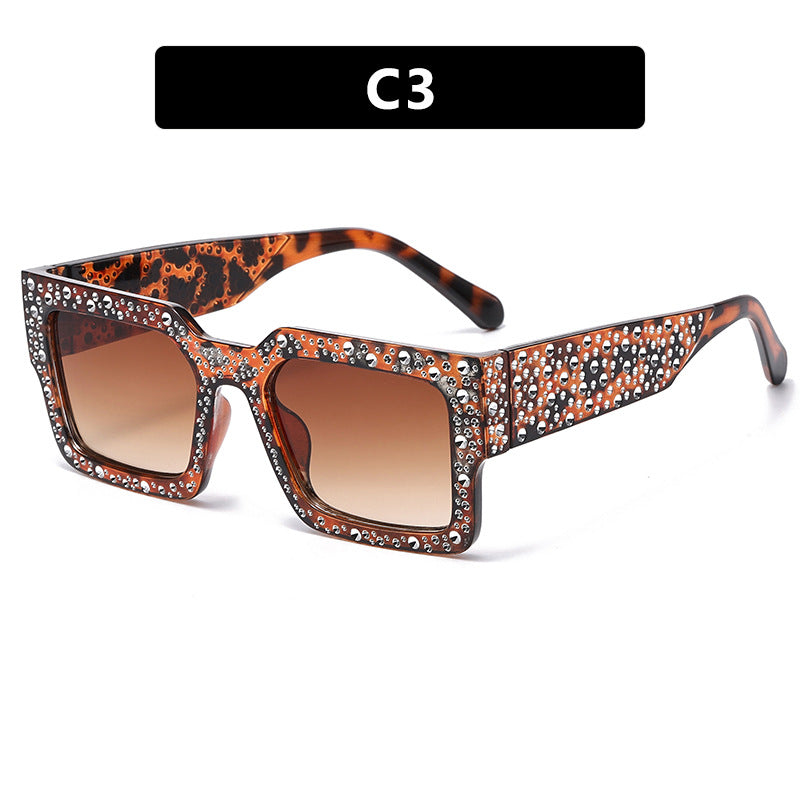 Damen extravagante Sonnenbrille mit funkelndem Akzent Karnz