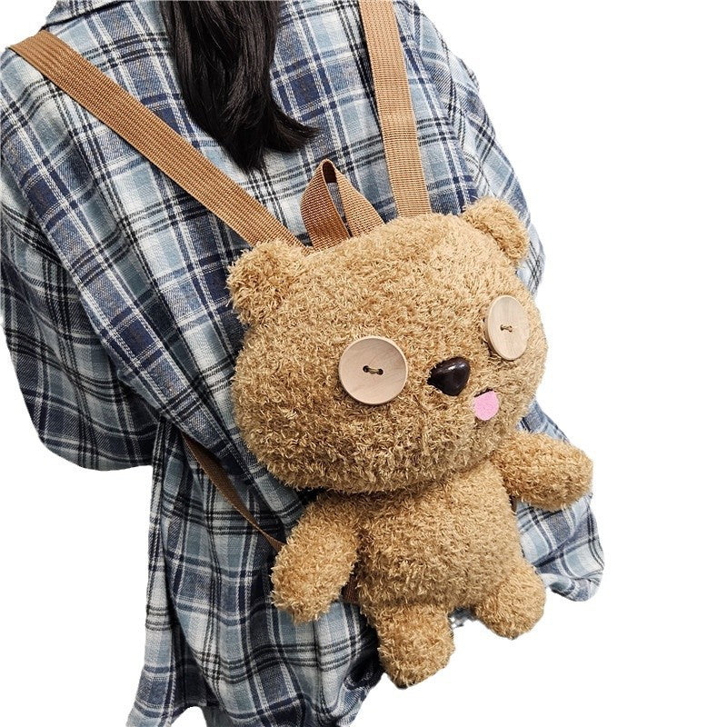 Niedlicher Kuschliger Rucksack mit Bärenmotiv Karnz